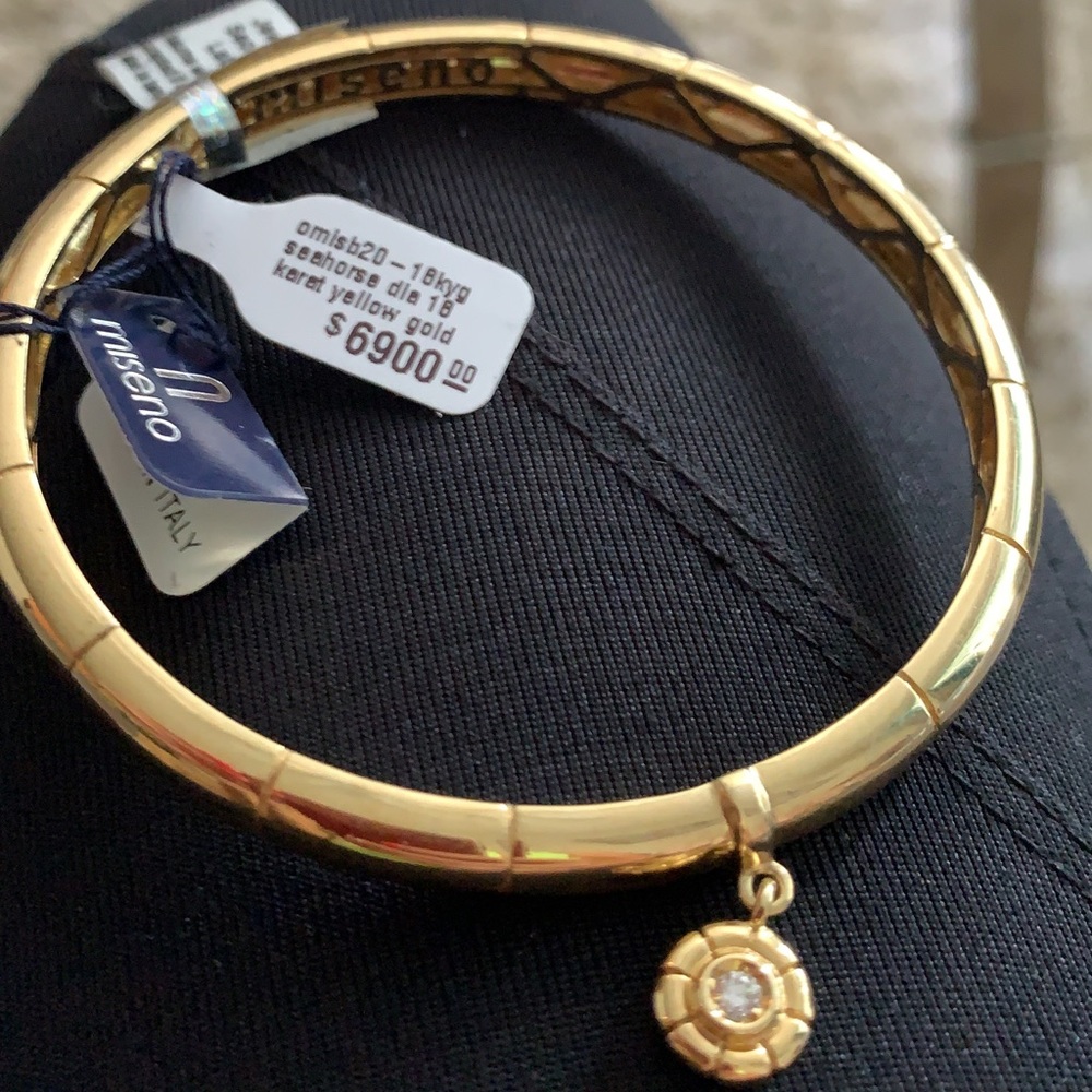 18 k gold Miceno braclet with 0,119 diamond